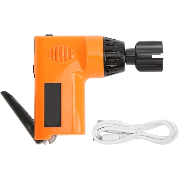 (Oranssi) 1 kpl langaton sähkökitaran viritin universaali instrumenttiviritin kitaran pora sisäänrakennetulla 800mAh ladattavalla akulla USB-kaapelilla