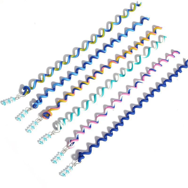 6 st flätor verktyg DIY hår accessoarer flickor färgglada twist El