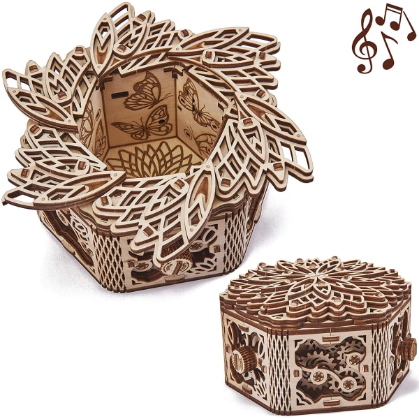 Wood Trick Für Elise Wooden Music Box Kit - Keepsake & Jewelry B
