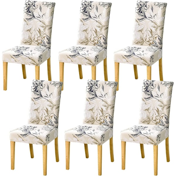 Stolskydd Set om 4/6 Stretch Moderna Stolskydd för Dini