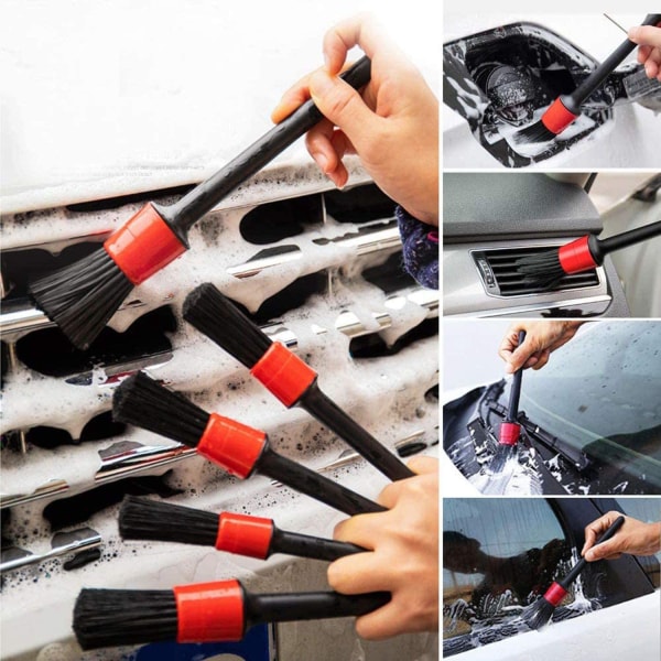 Car beauty bilvask detalj børste 26 sett med elektrisk drill b