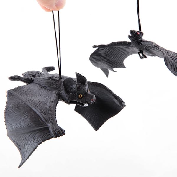 2 st Halloween överdimensionerad simulering fladdermus leksak skrämmande djur ru