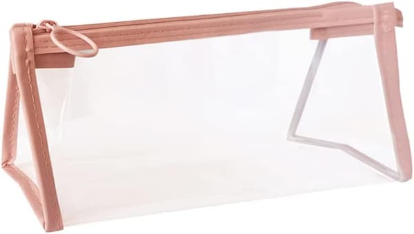 Läpinäkyvä kynälaatikko (Pinkki) läpinäkyvä kynälaatikko