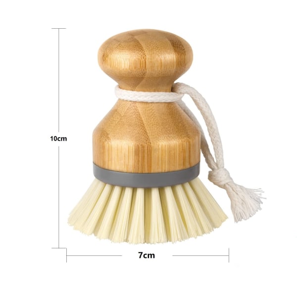 Två set vita pottvätt magiska diskar, 10 × 7 cm diskborstepanna