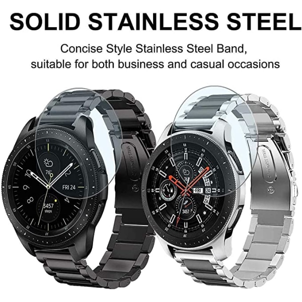 For Samsung gear S2/gear sport 20mm stropper, 2-pack Stainless Ste