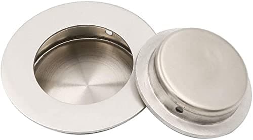 2 stk 65mm runde runde innfelt skyvedørhåndtak