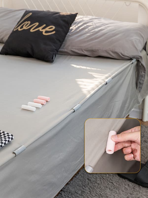 Grå 10 stk 5,5*1,8 cm bladklips holder bladene stramt