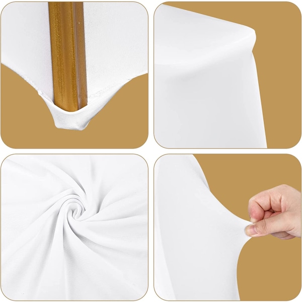10 Pack Stretch Polyester Spandex Spisestuestoltrekk kan tas av
