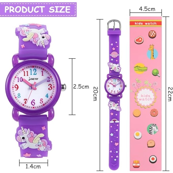 (Dark Purple Unicorn) Kids Watch, Analog Watch for Boys and Girls