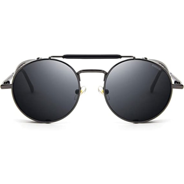 Stil runde vintage polariserte solbriller Retro Glasses Protectio