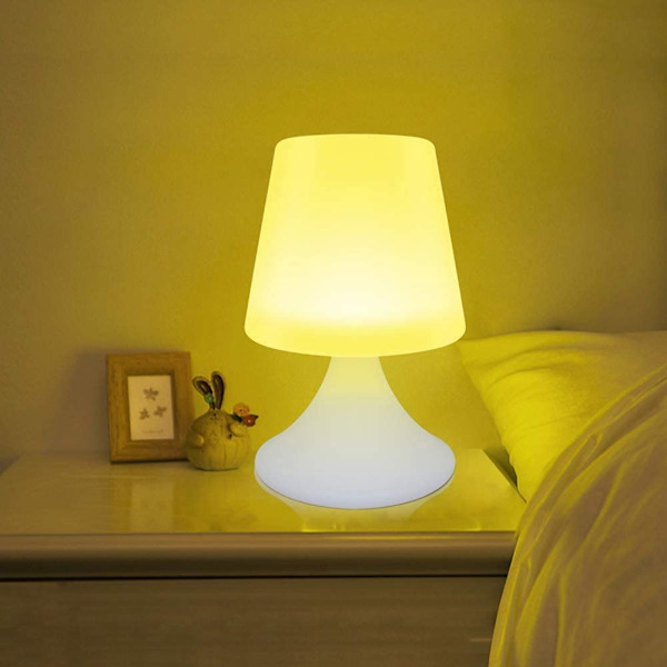 Bordlampe Bluetooth Musikkhøyttaler LED Sengelampe Atmosfære T