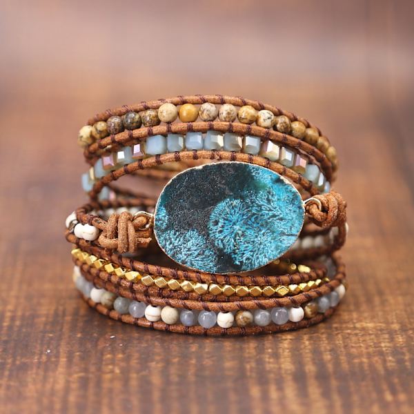 Dazzlande Handgjorda Läderarmbandskollektion