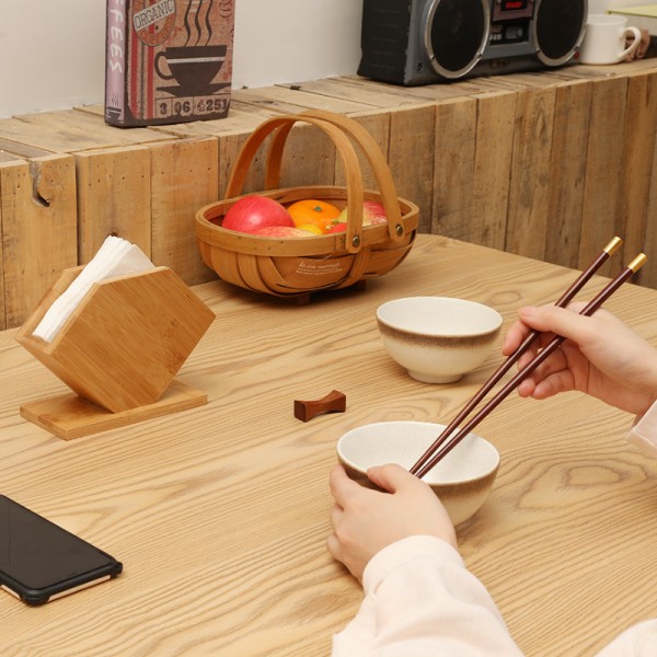 Bambus serviettholder, 15 x 17 cm, for hjemmefest spisebord, N