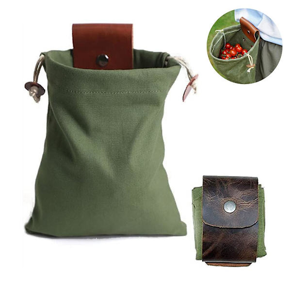 Lerret Fôring Lomme, Hage Frukt Plukking Bag, Sopp Fôring