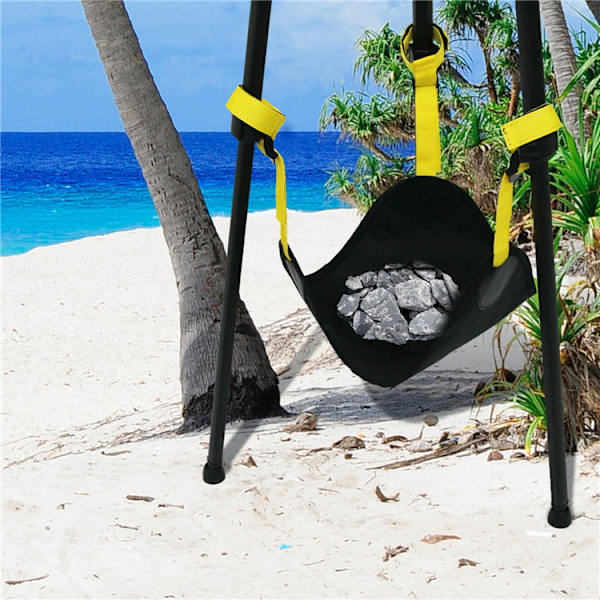 2 stk. Heavy Duty Sort Tripod Sandbag, Fotografisk Tripod Sandbag, Lysstativer (Sort)