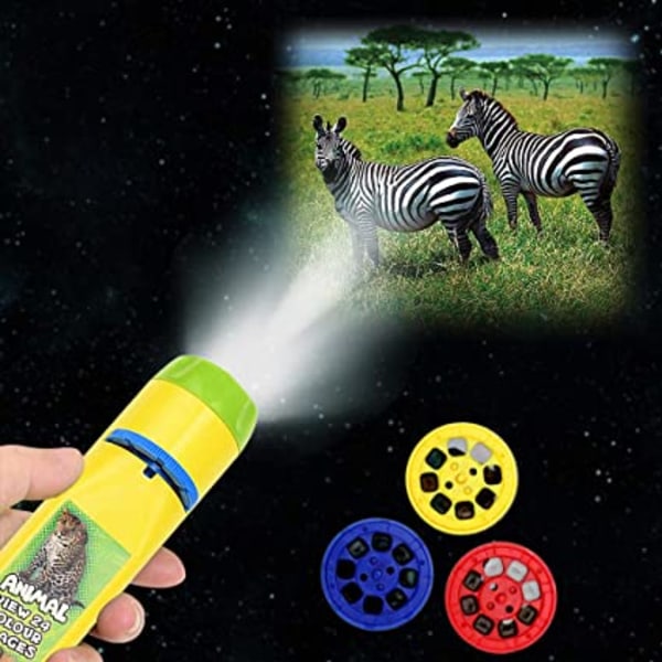 Torch and Projector Toy, Children 3 Years Old and Up, Slides on