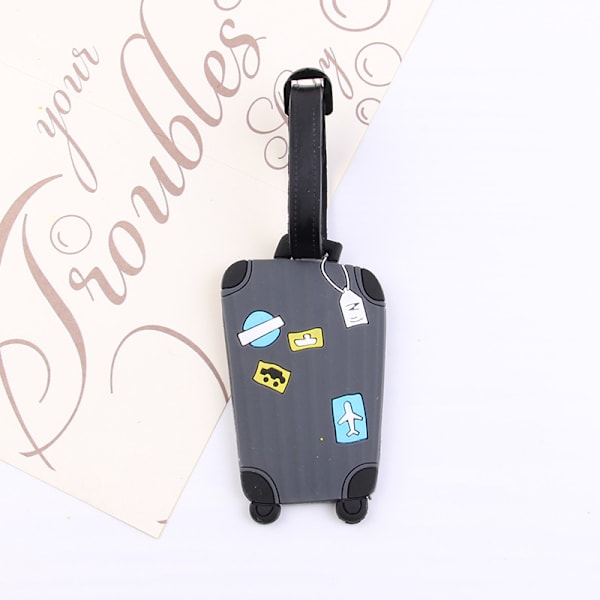 Bagasjelapper, 2 stk. PVC bagasjelapper, bagasjelapper, reisesett