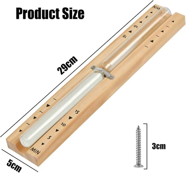 Sauna Timeglass 15 minutter, Sand Timer Klokke Nedtelling Timeglass