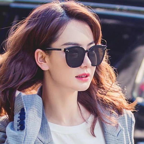 Runde solbriller for kvinner mote ny modell