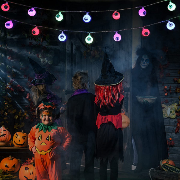 10ft 30 LED Halloween Dekorationslys Batteridrevet med Fjernbetjening