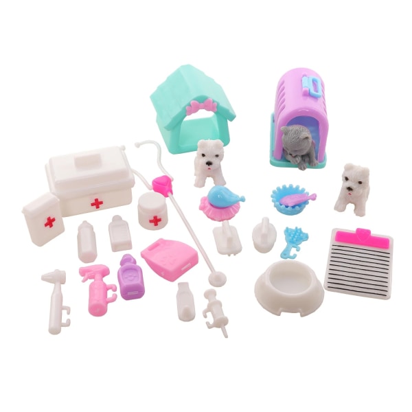 26PCS Baby House and Lele Barbie Baby Learning Accessories Mini