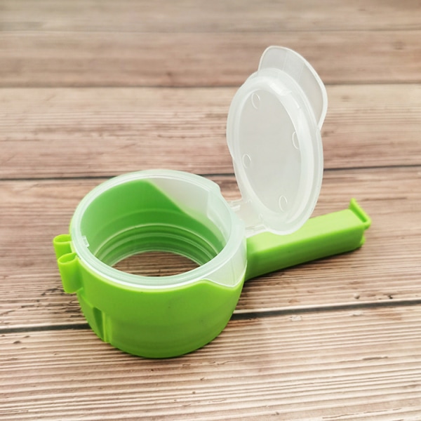 Sæt med 2 Lukkeklips, Grønne Køkkenklips, Poseclips, Snack Di