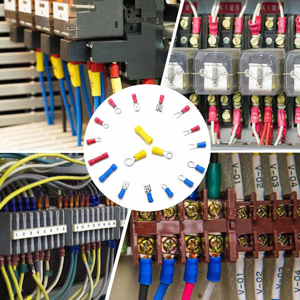 1500 stk ledningskontakter isolerte elektriske ledningsterminaler ledning