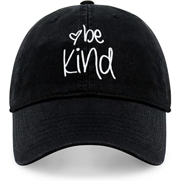 Be Kind Trendy Dame Baseball Cap Unisex Mote Bomull Polo