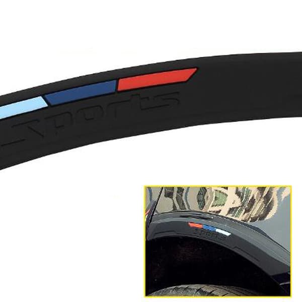 Gummi Front+Bak Bilhjul Bumper Scratch Protector Strip Corne