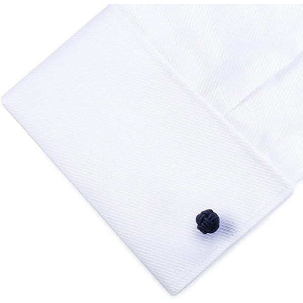 Miesten/naisten kangas silkkisolmuiset kalvosinnapit paitaan/mekkoon, pyöreä fo