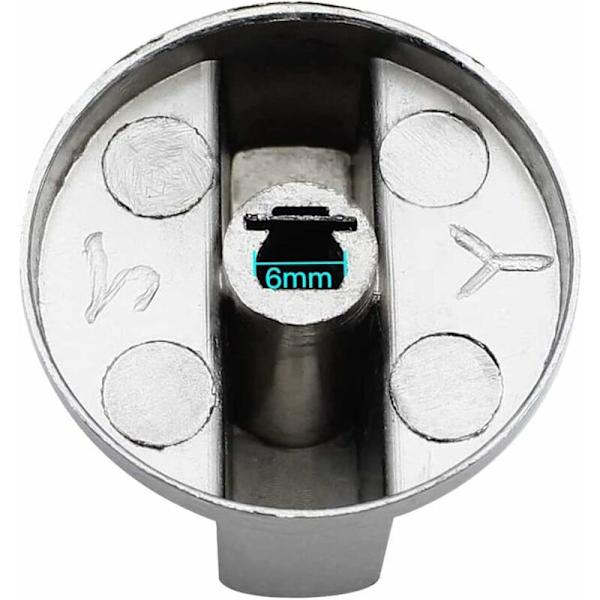 Komfyr knott, 8 stk ovnsknotter komfyr gass knott gass komfyr knotter sink legering kjøkken ovn knott universal roterende låser ovn bryter matlaging overflate kontroll