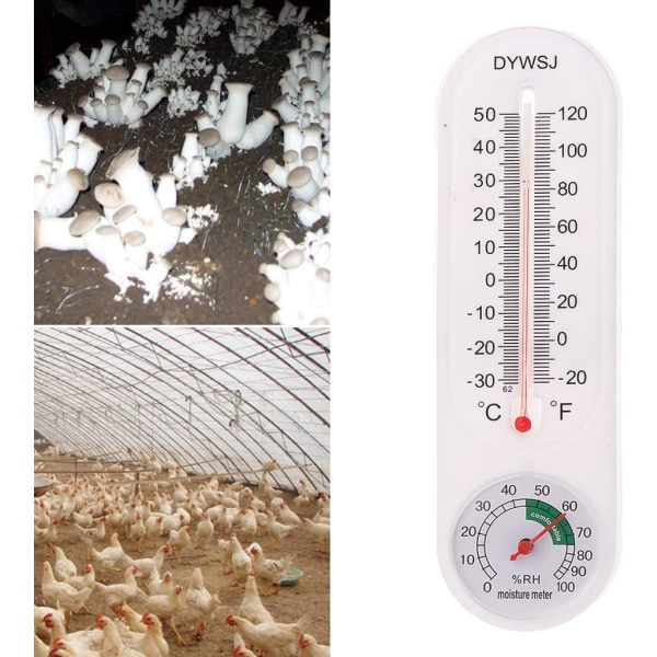 Sisällä ulkona riippuva lämpömittari Kosteusmittari puutarhan pöytäkoneen tel
