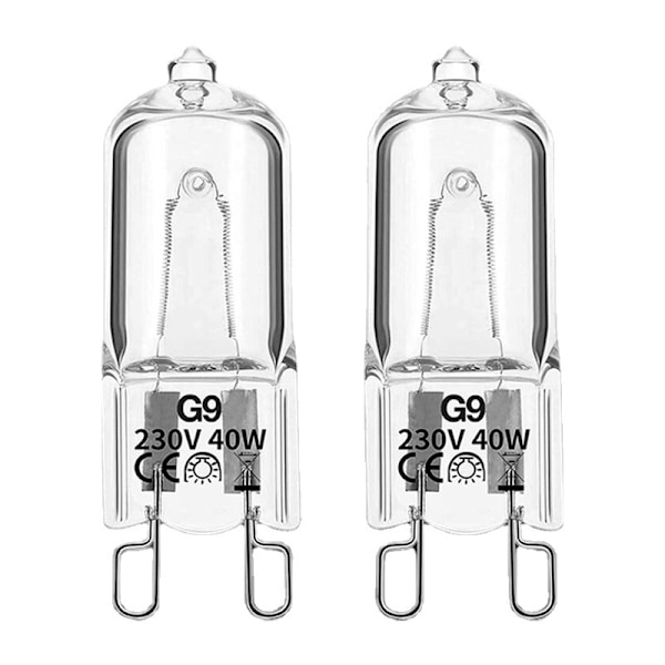 10 krystalklare linser 40W Q40/G9/CL/230V G9 JCD 40W 120V T
