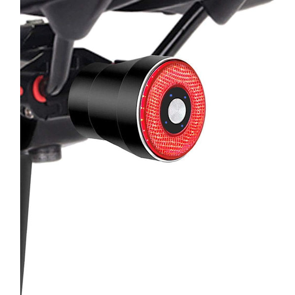 Intelligent cykel baglygte, USB genopladelig induktionsbremsning