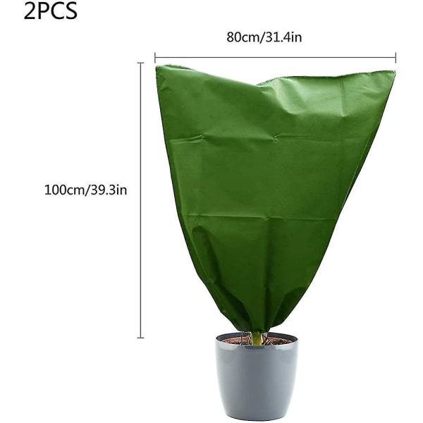 Sett med 2 beskyttelsesposer for vinterplanter - for grønne planter - W