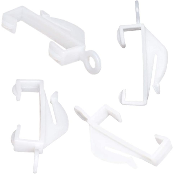 ManYing 50 stk. hvite gardinkroker i plast