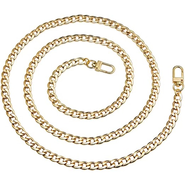 120 cm (guld) sølvtaskekæde, håndtaskekæde til pige Sh