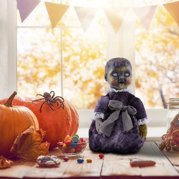 1 st Halloween läskiga dockor läskig röststyrd induktionspromenad