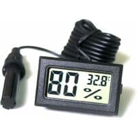LCD Integrert Digital Tuner Termometer Hygrometer med Ekstern