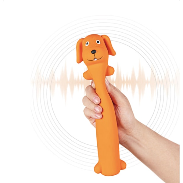 27,5 cm pipande latex hund leksaker långa djur valp pip interaktion
