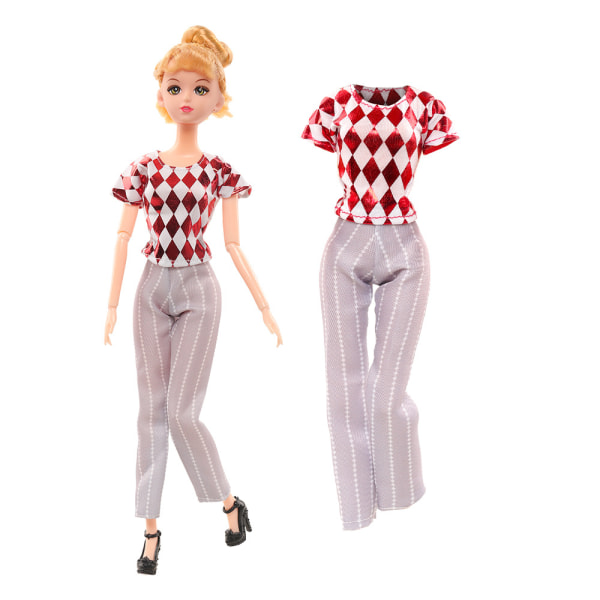 12 st paket 30cm dockkläder Barbie docka kläder Tjej