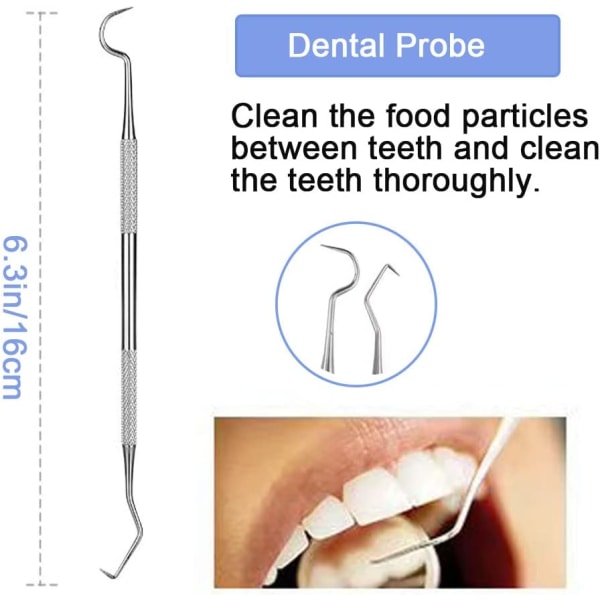 Tannlegeverktøy, tannpirkere, tannlegeverktøysett for tannrengjøring, St