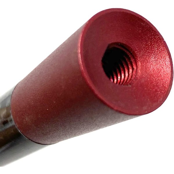 3,14" 80 mm hiilikuitukiillotettu viimeistely & punainen alumiini lyhyt Au