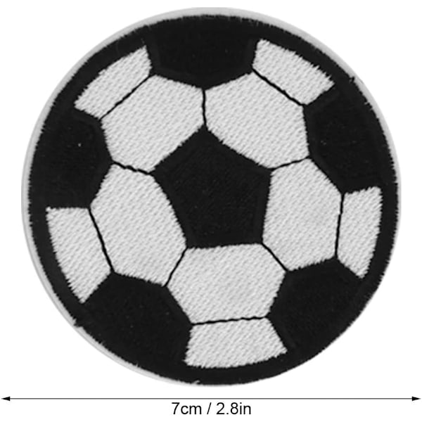10 stk. fodboldbroderi-patches fodbold-patches stryge på sy