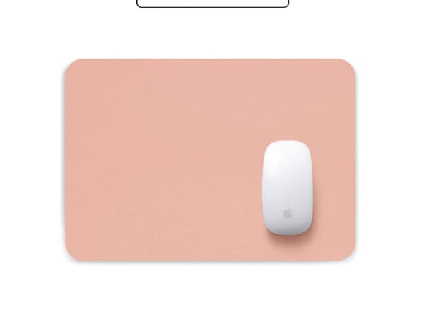 Musematte, skrivebordsmatte, 25*21 cm, sklisikker PU-skrivebordsbeskyttelse