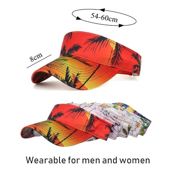 Dame Visir - Golf Tennis Visir Solskærm Kasket Unisex Sportshat (grøn)