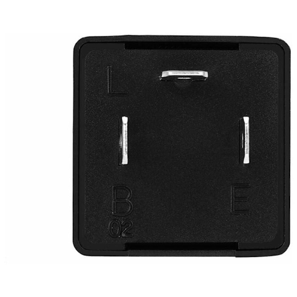 (Icke-originaltillbehör) LED-blinkerscentral, 12V 3-stifts justerbar blinkersrelä för LED-ljus, blinkersrelä, elektroniskt ersättningsrelä för fast blinkers.