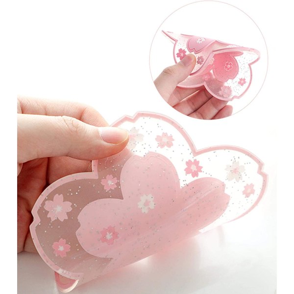 Underlägg 2 st PVC Mjuka Sakura Underläggsplattor Bordsunderlägg Hem