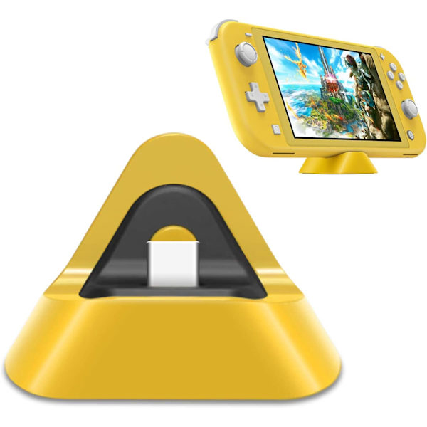 Ladestasjon kompatibel med Nintendo Switch Lite og Switch,