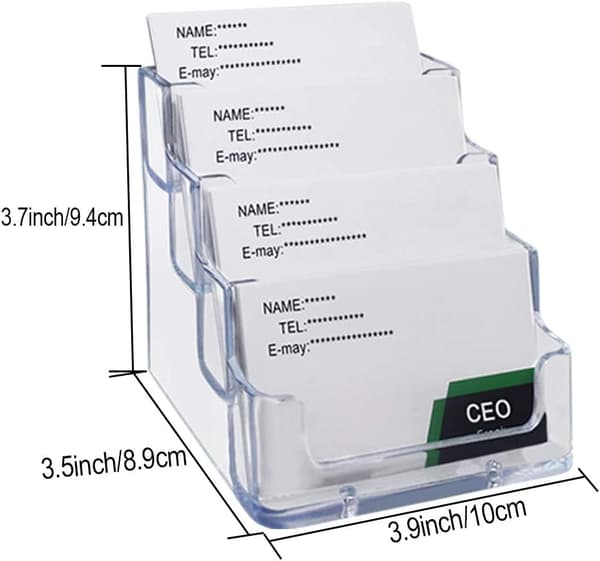 Visitkortdisplaystand, 2 stk. Akryl visitkortstand,